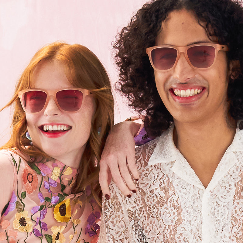 Don't Make Me Blush - Simple Wrap Sunglasses