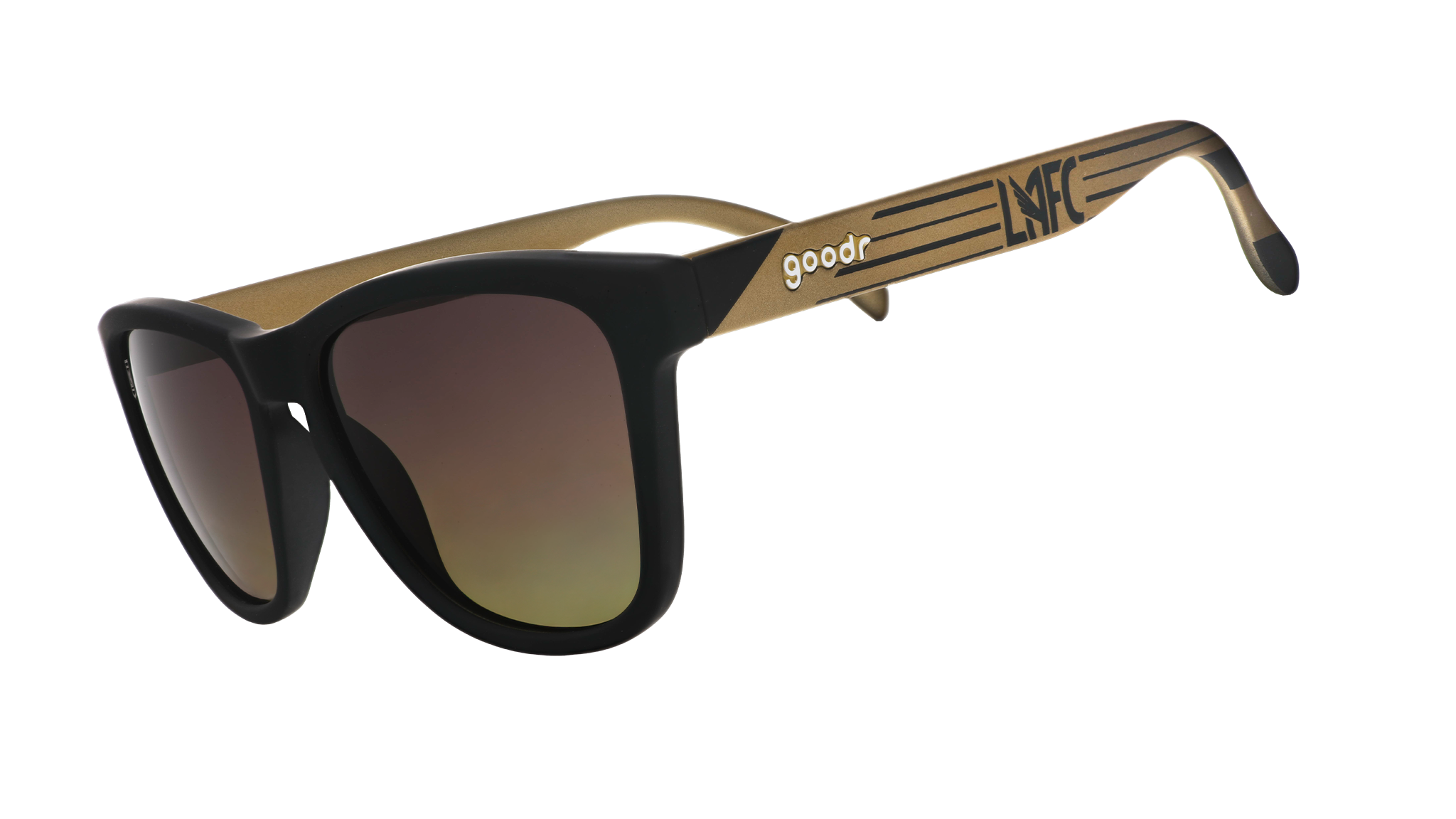 Black & Gold - Everyday Wrap Sunglasses