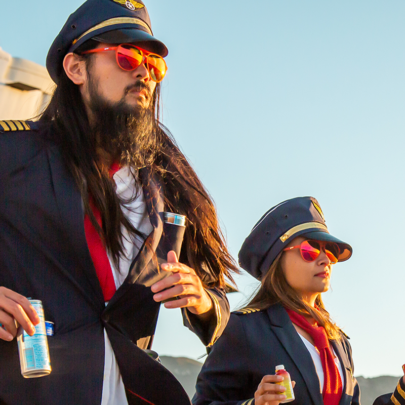 Captain Blunt's Red-Eye - Bike Ready Matte Frame Sunglasses