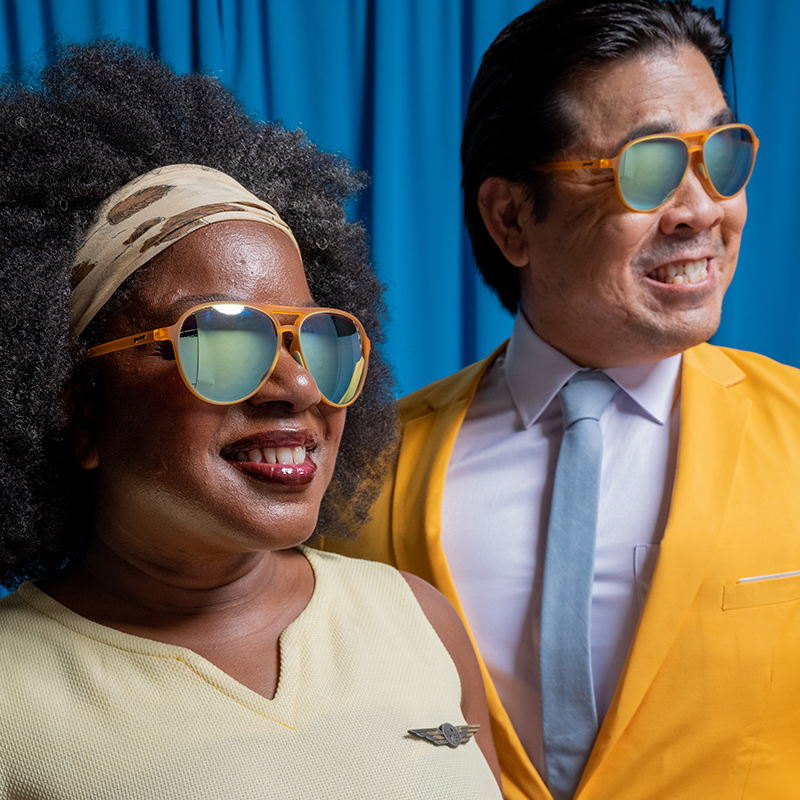 Cheesy Flight Attendant - Fresh Gift Ready Sunglasses