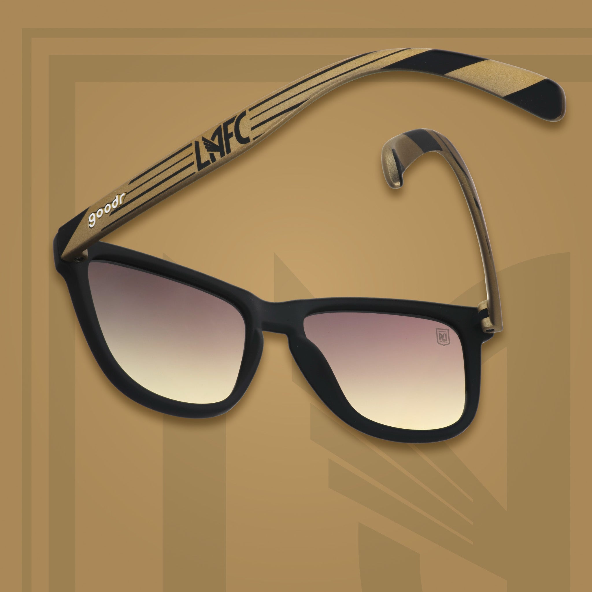 Black & Gold - Everyday Wrap Sunglasses