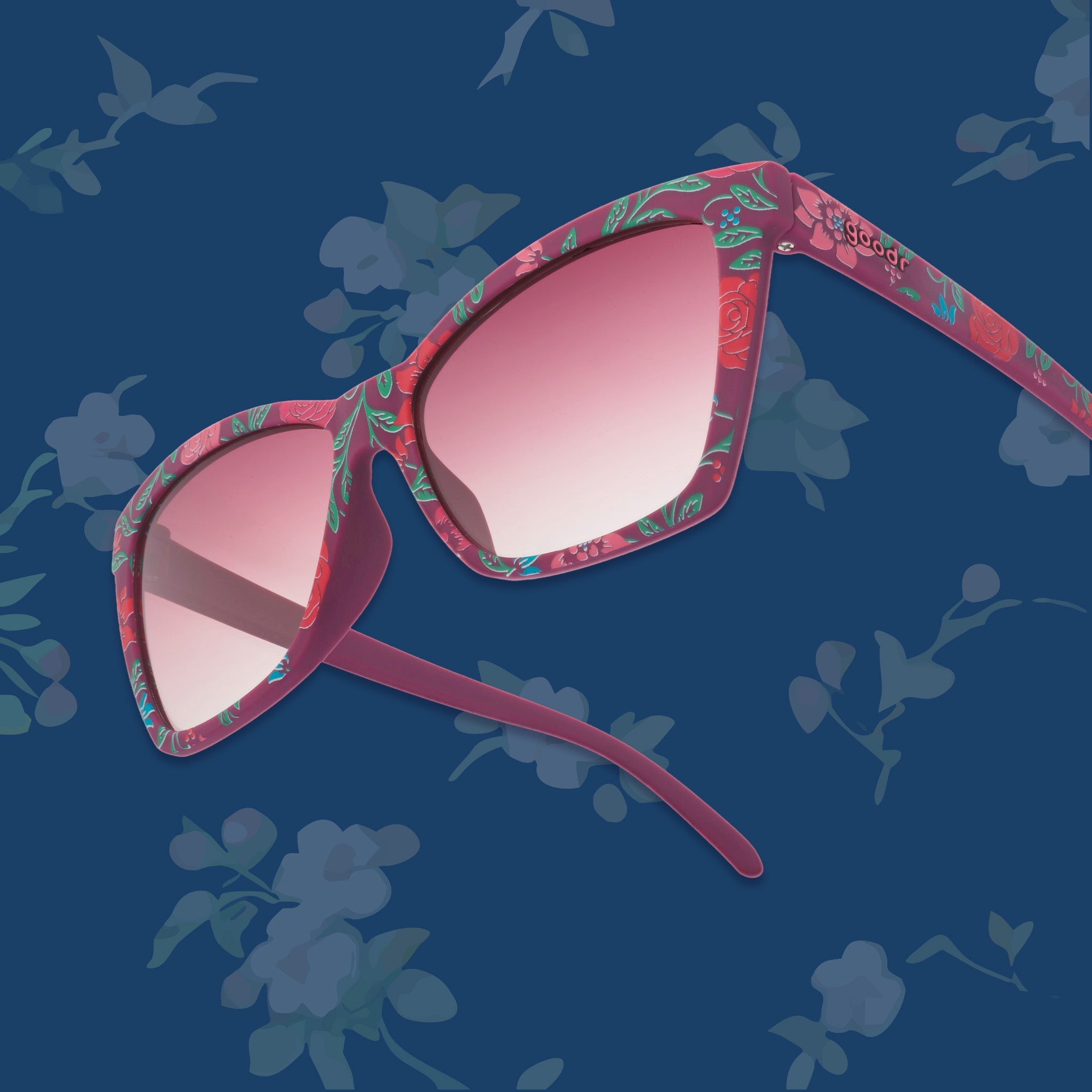 Fuchsia Fields Forever - Travel Ready Polarized Sunglasses
