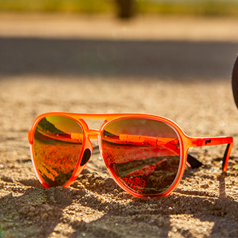 Captain Blunt's Red-Eye - Bike Ready Matte Frame Sunglasses
