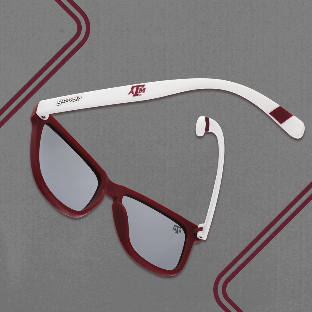 Gig 'Em Aggies!® - Grip Fit Travel Sunglasses