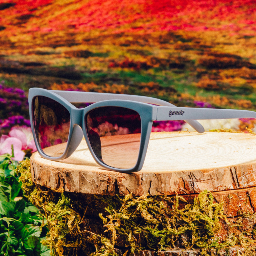 Overdressed for Every Occasion - Run Ready Black Frame Sunglasses