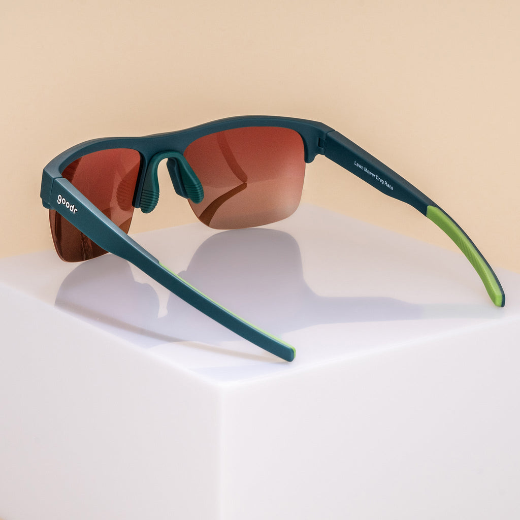 Lawn Mower Drag Race - Clean Gift Ready Sunglasses