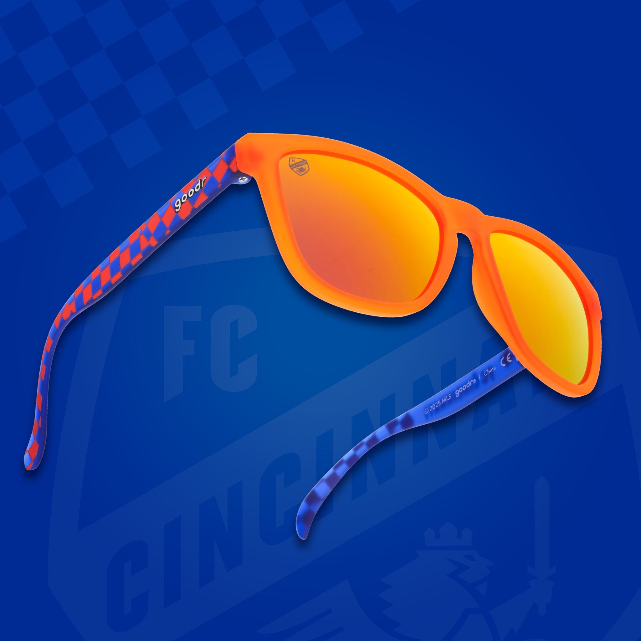 The Orange and Blue - Colorful Sport Sunglasses