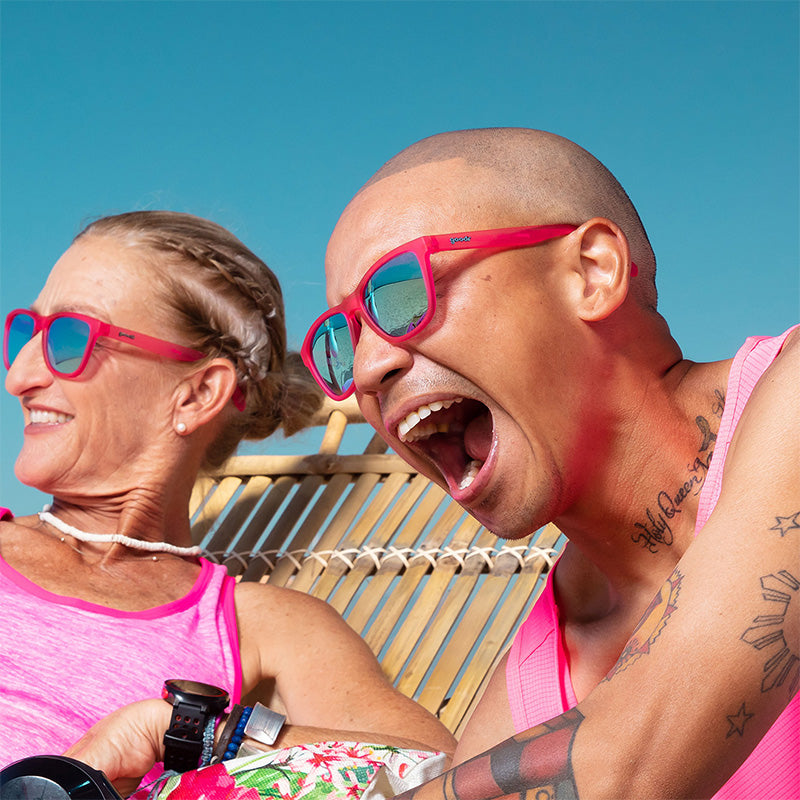Flamingos On A Booze Cruise - Daily Trail Sunglasses