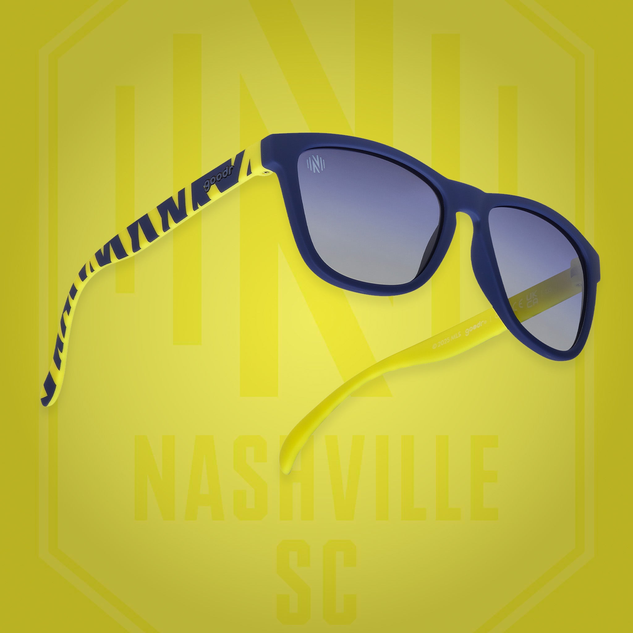 Music City Soccer - Fresh Black Frame Sunglasses