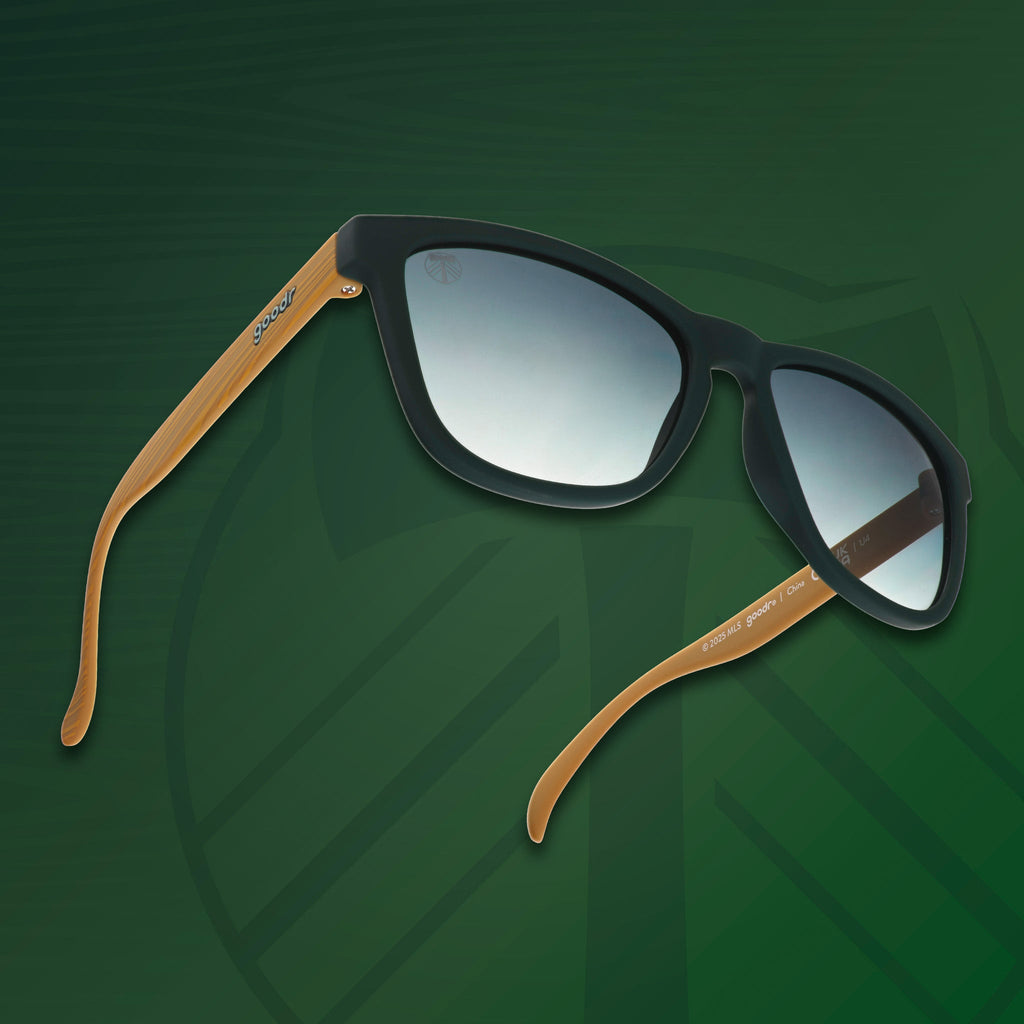 Forever Green and Gold - Bike Ready Travel Sunglasses
