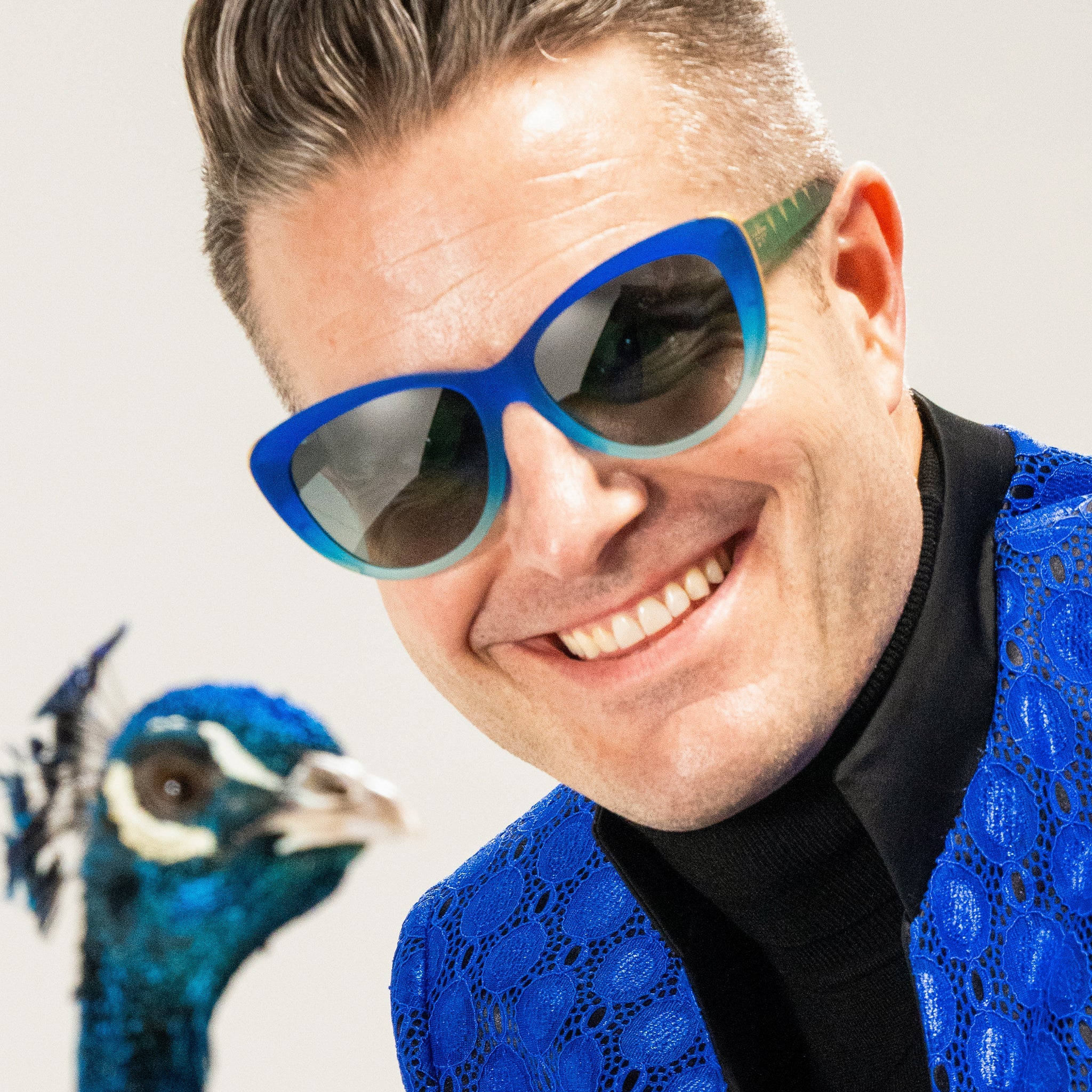 Rhonda's Peacock Palace - Smooth Matte Frame Sunglasses